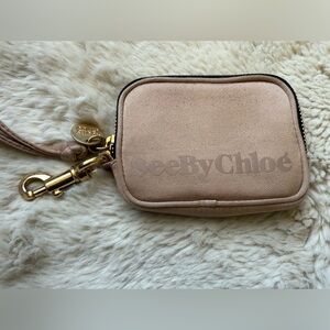 See By Chloé Beige Coin Purse Keys Preloved Condition
